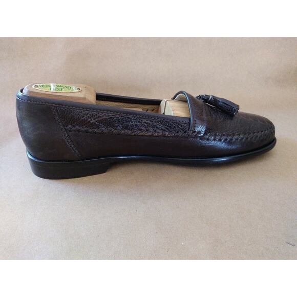 Belvedere Florence Men\'s Shoes Brown Genuine Crocodile& ostridg Loafer SlipOn8.5 main image 7